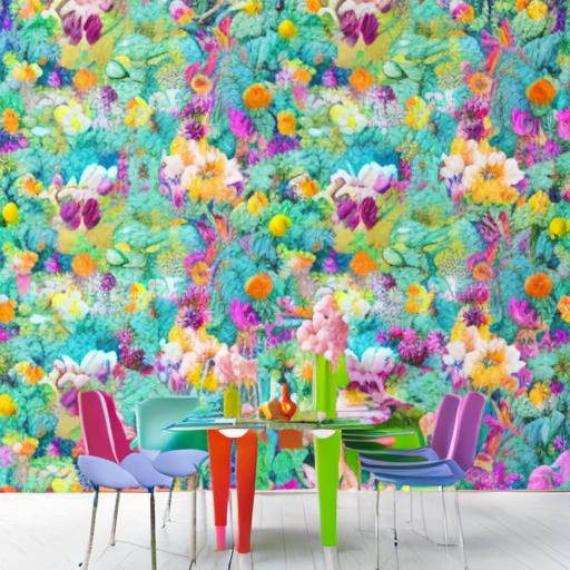 Create a vibrant botanical wonderland where plants come to life with magical properties, blooming in mesmerizing patterns and colors.