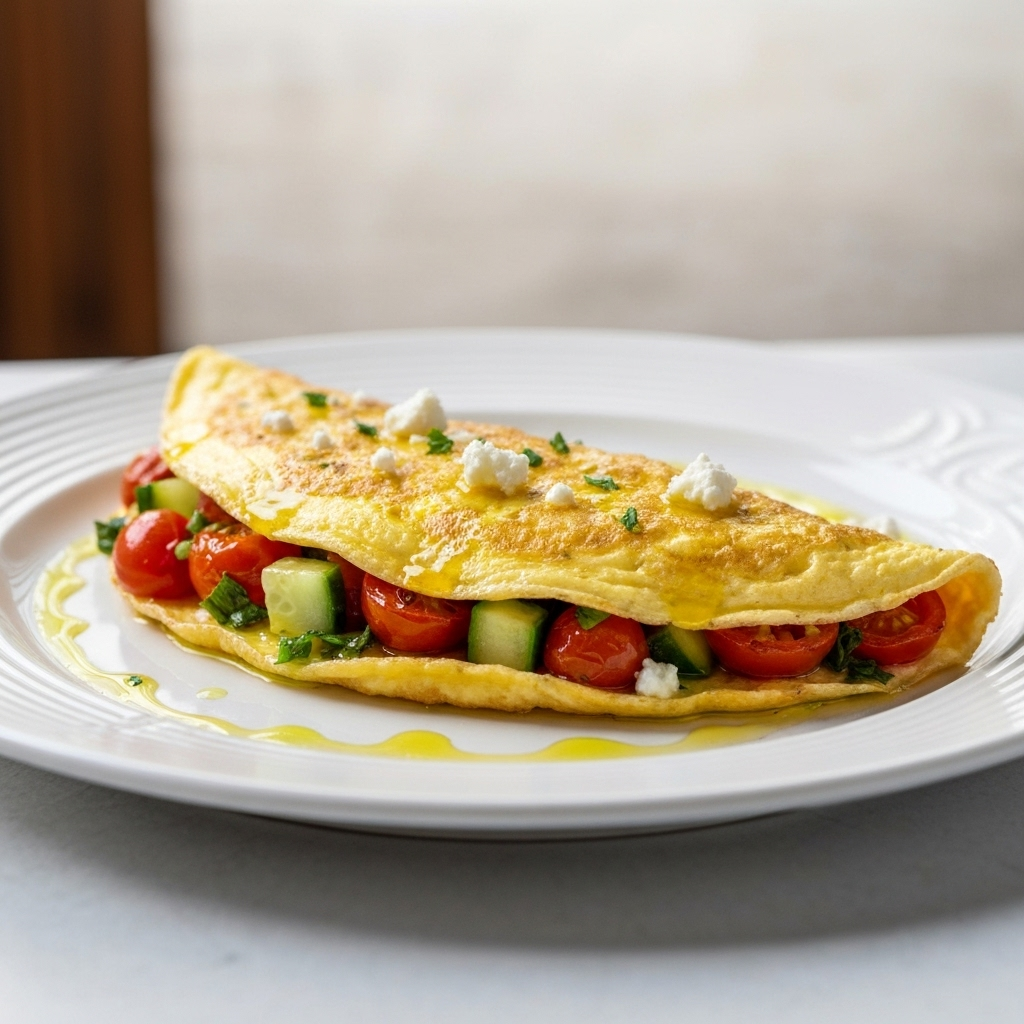 Omelete Mediterrâneo Revigorante