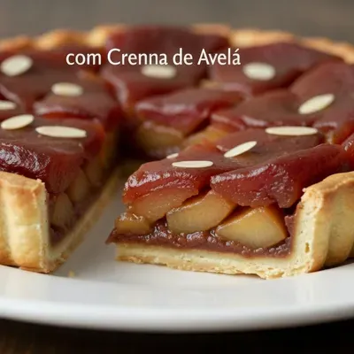 Tarte Tatin de Maçã com Creme de Avelã