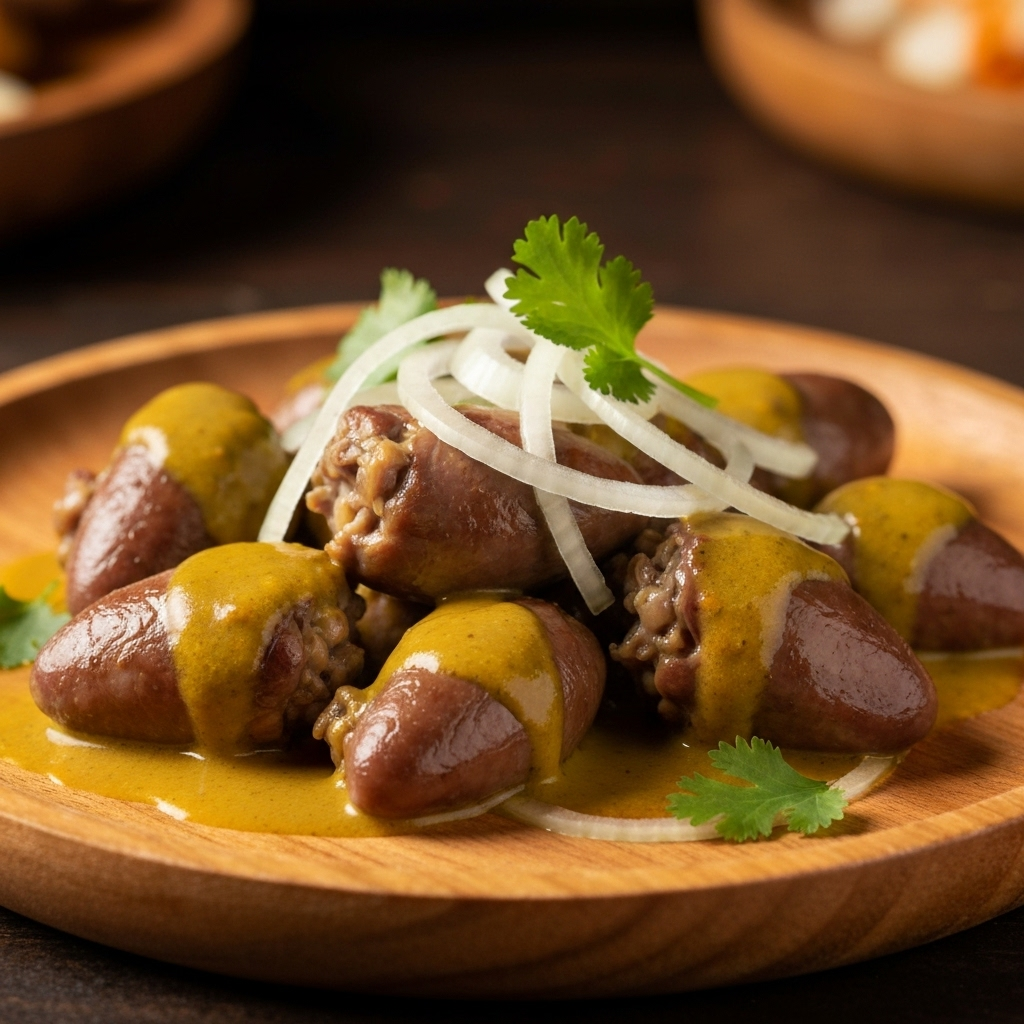 Coração de Frango Mostarda na Brasa