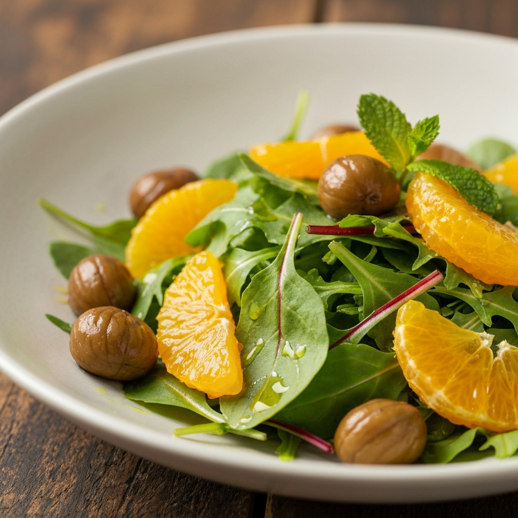 Salada Mediterrânea Brasileira com Laranja e Castanhas