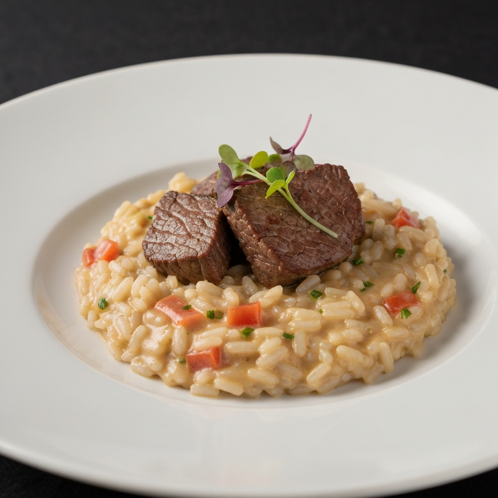 Risoto de Filet Mignon à Brasileira