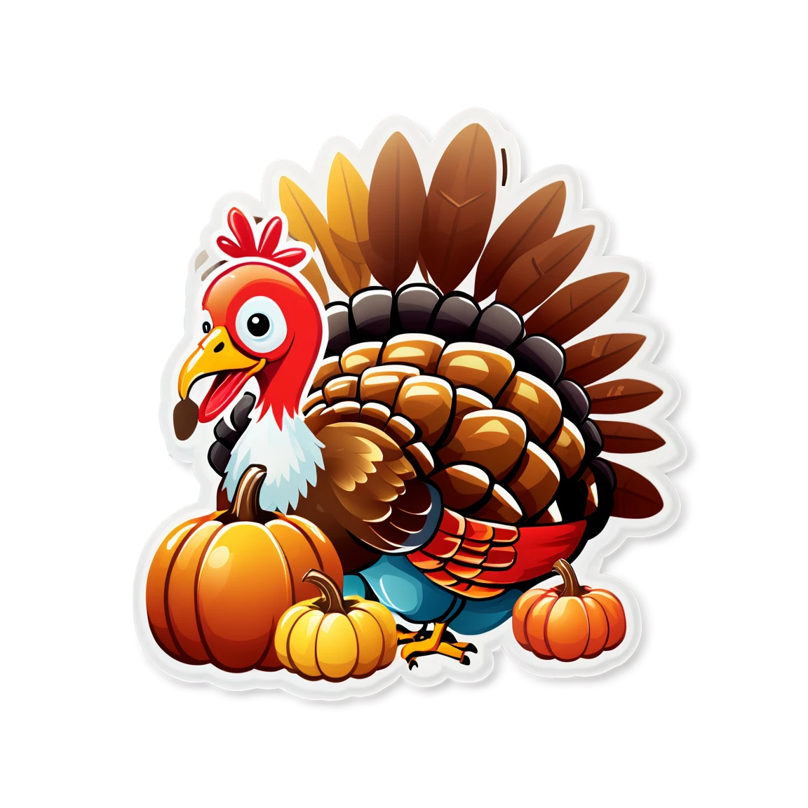 Ese Pobre lechón que murió de repente  thanksgiving stickers