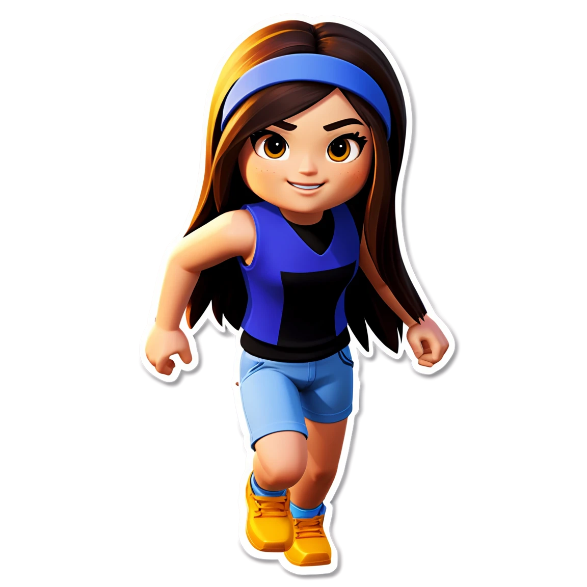 Roblox girl run avatar roblox stickers