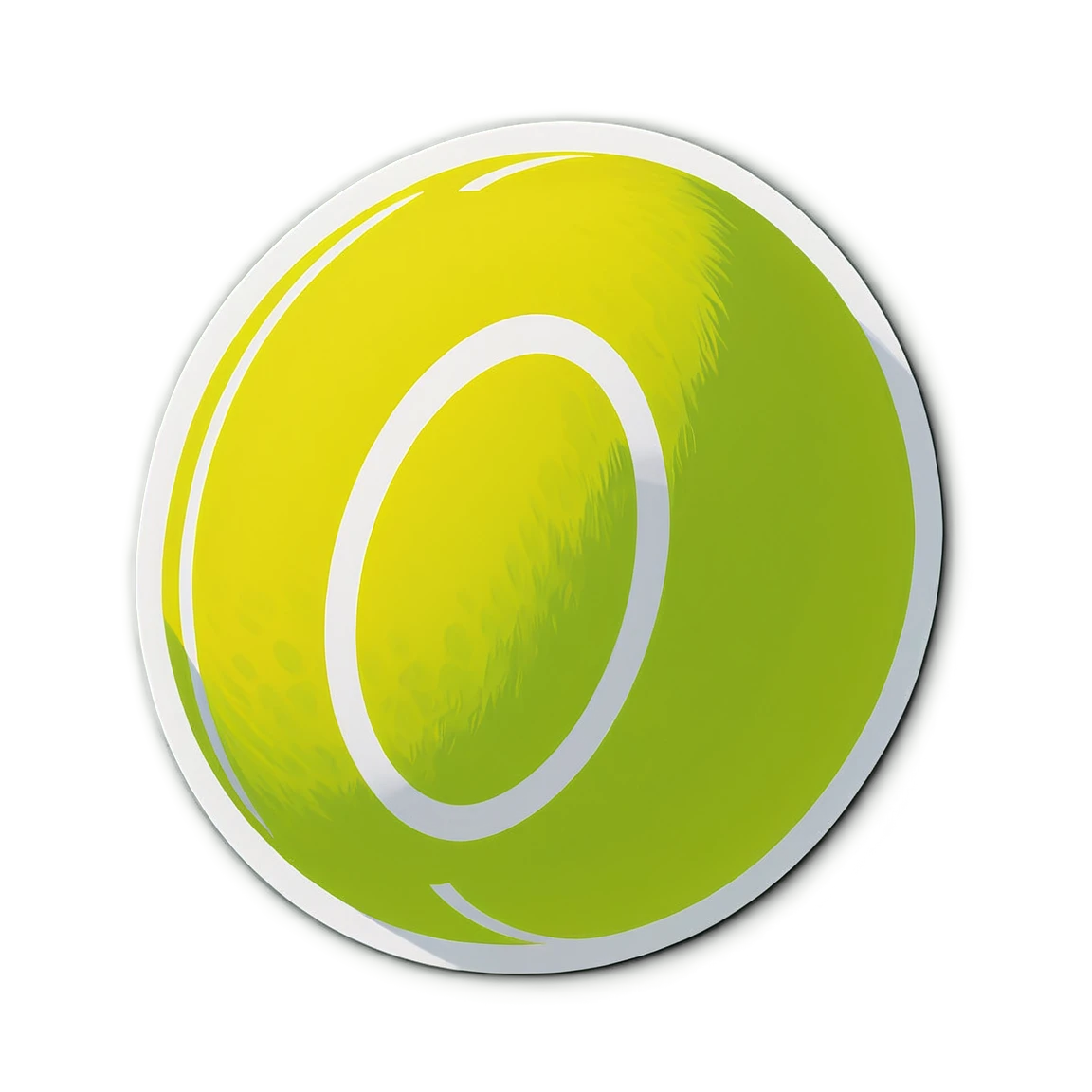 a tennis ball tennis stickers