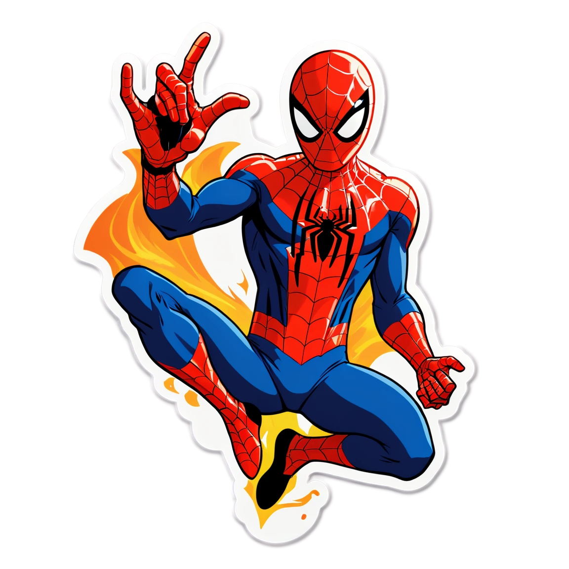 Spiderman offering pooja  spiderman stickers