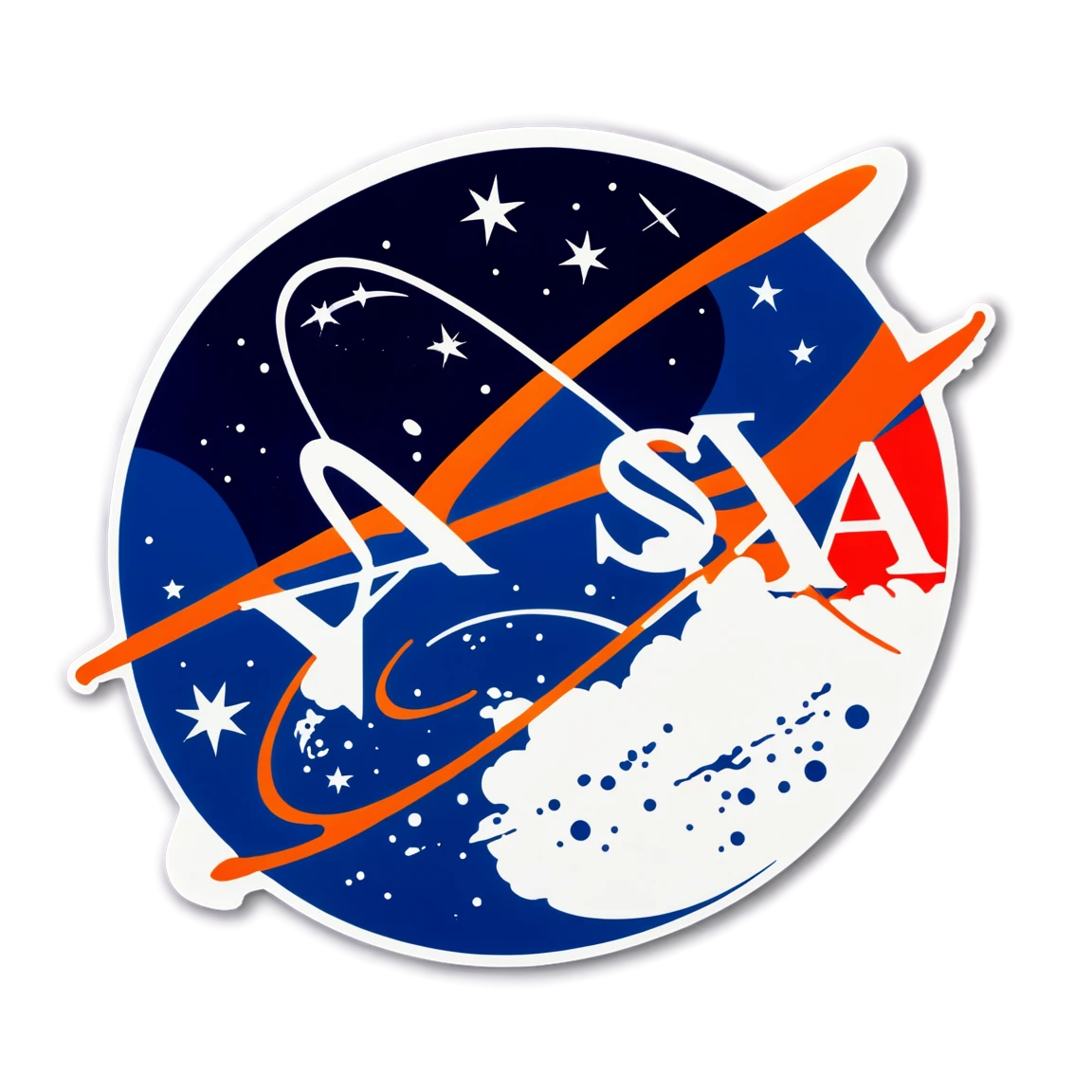 Nasa original logo nasa stickers