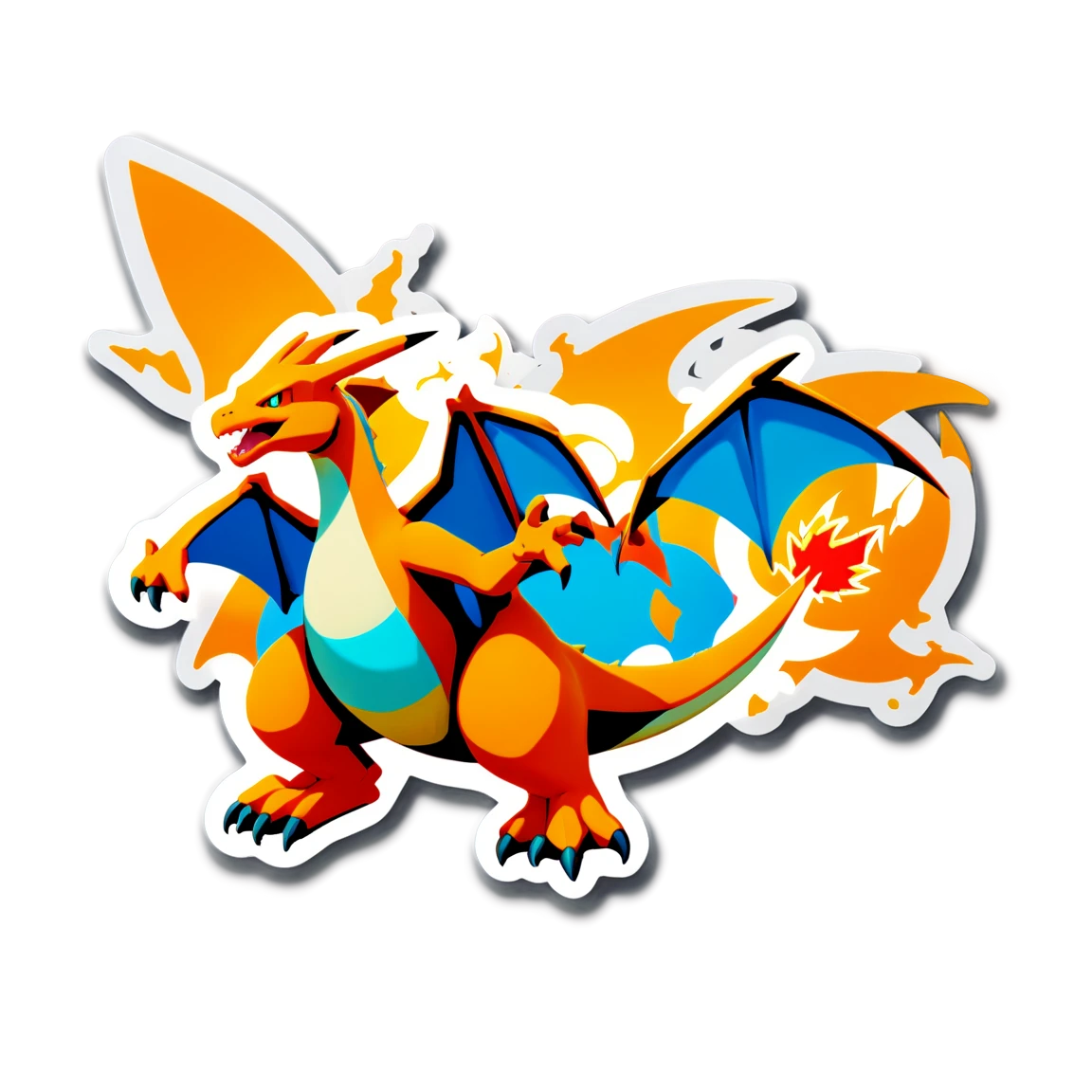 with charizard pokemon stickers