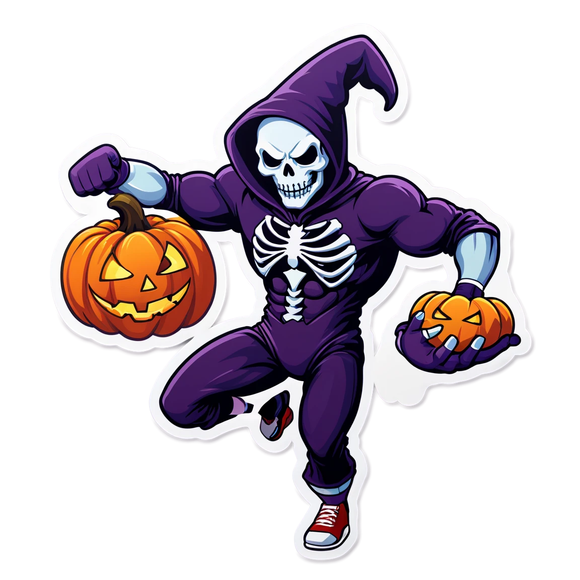 Fitness  halloween stickers