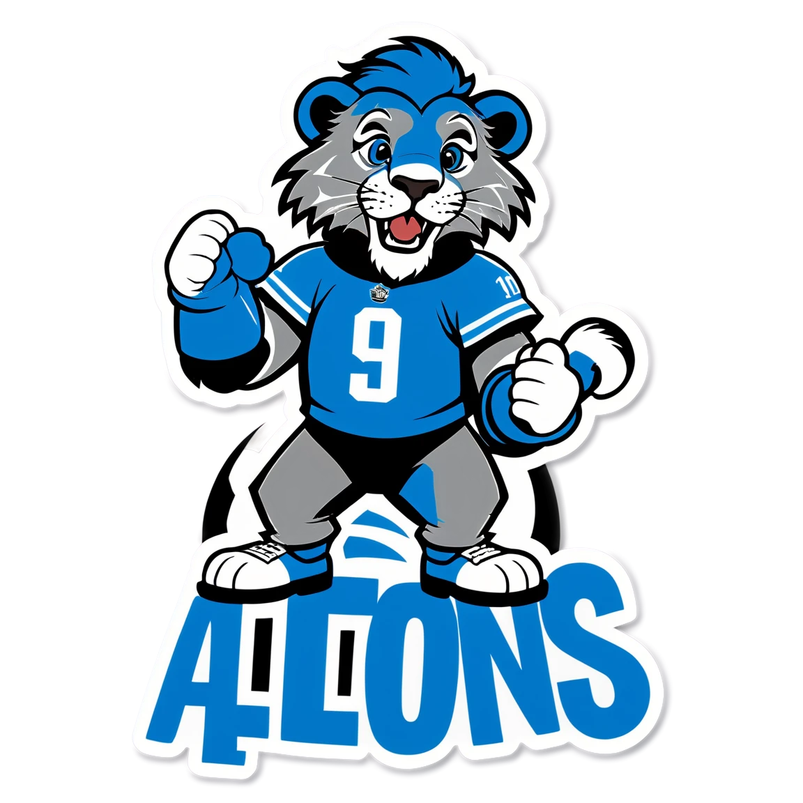 Happy Birthday Al detroit-lions stickers