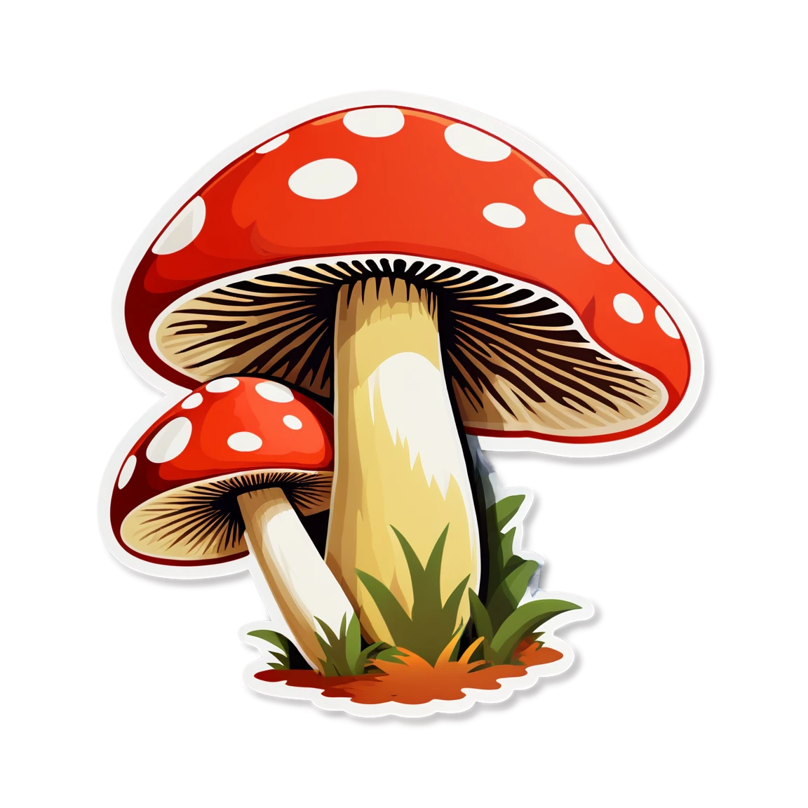  mushroom stickers