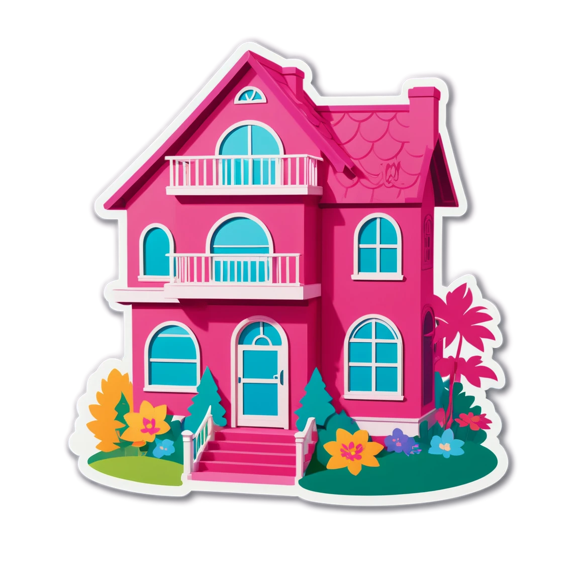 with a dream house barbie stickers