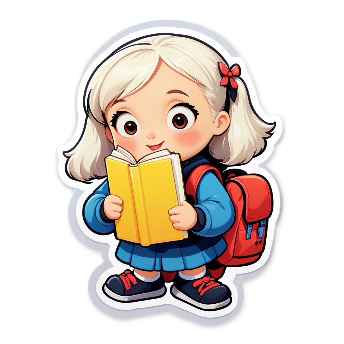 holding a book з написом історія school stickers