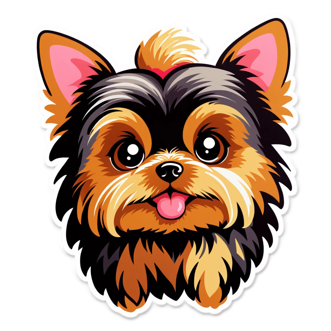 yorkie cute-animal stickers