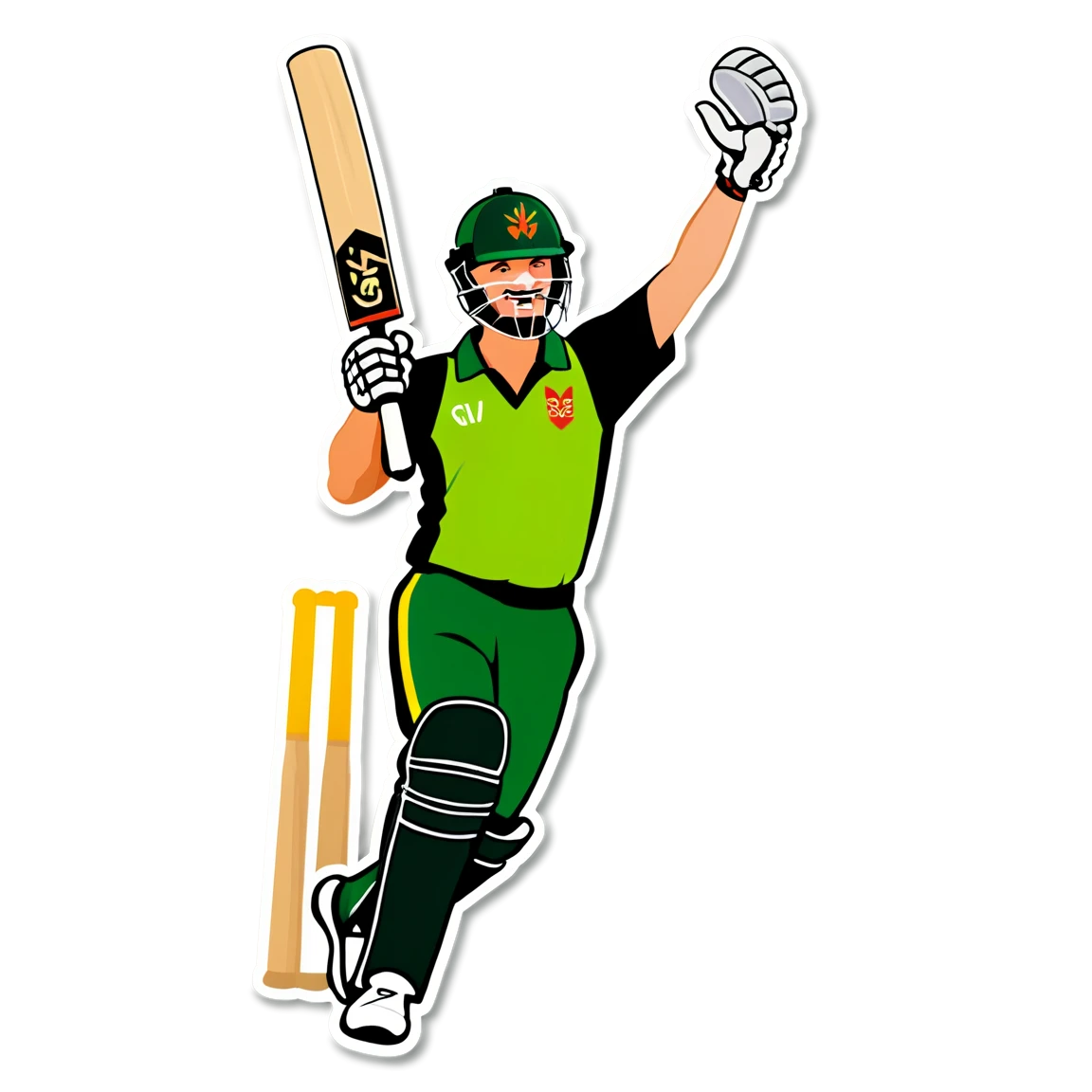 Victory Sports cricket stickers