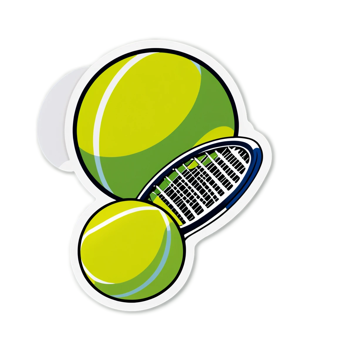 with a tennis ball tennis stickers