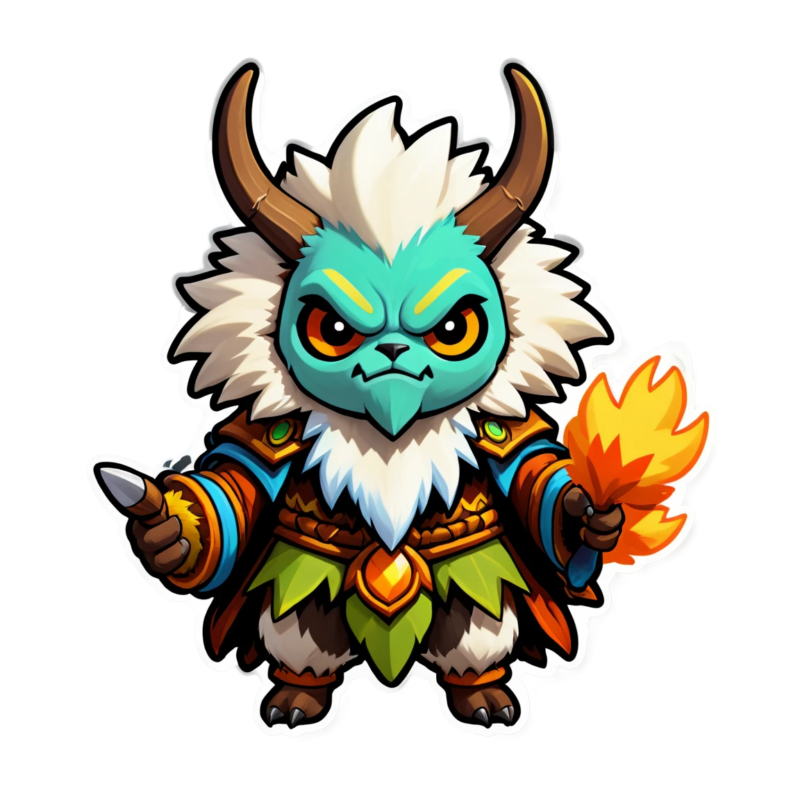 full cool cute warcraft druid mookin form pokemon stickers