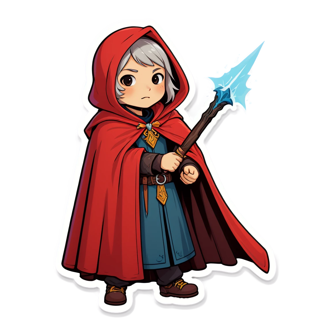 wearing a cloak dnd stickers