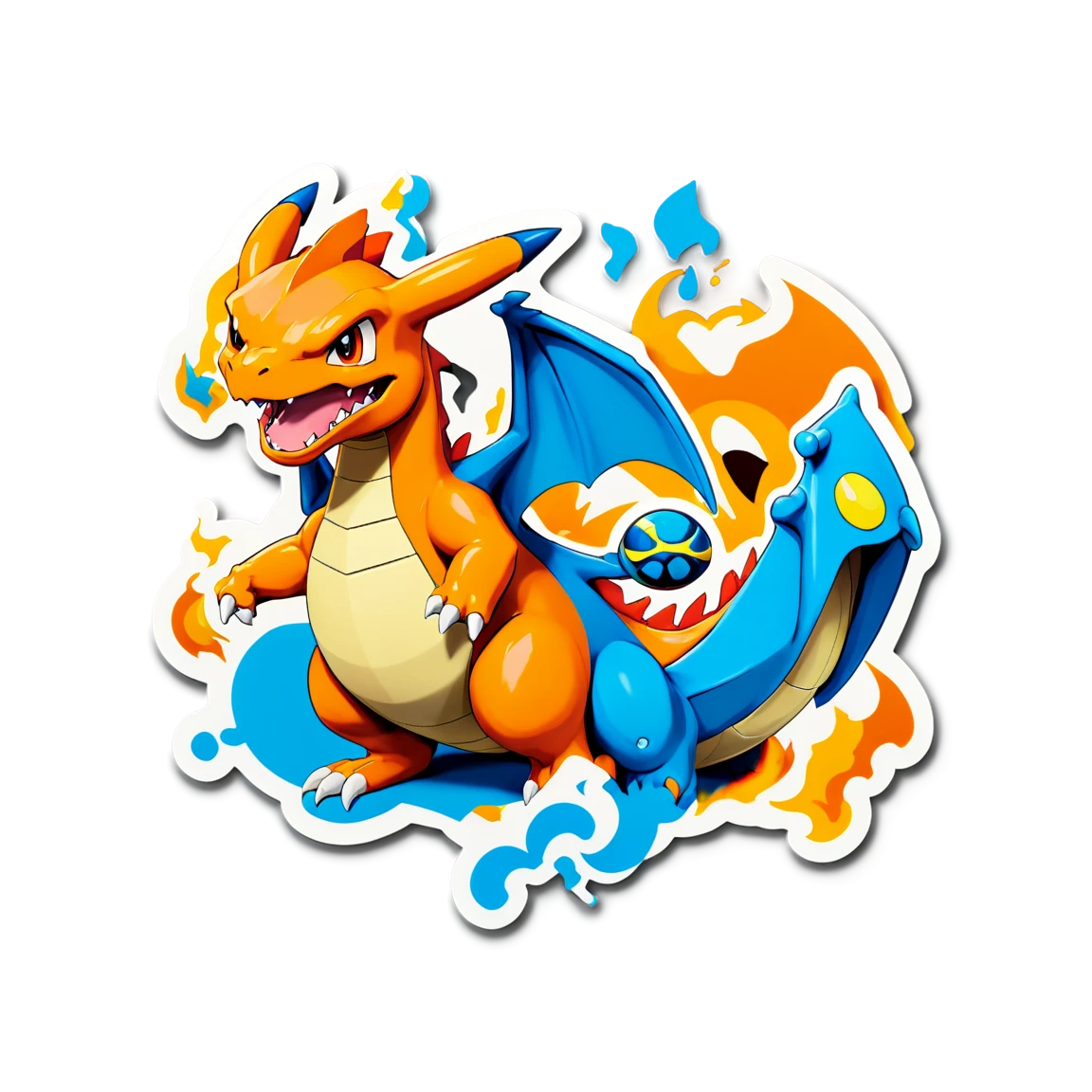 with charizard pokemon stickers