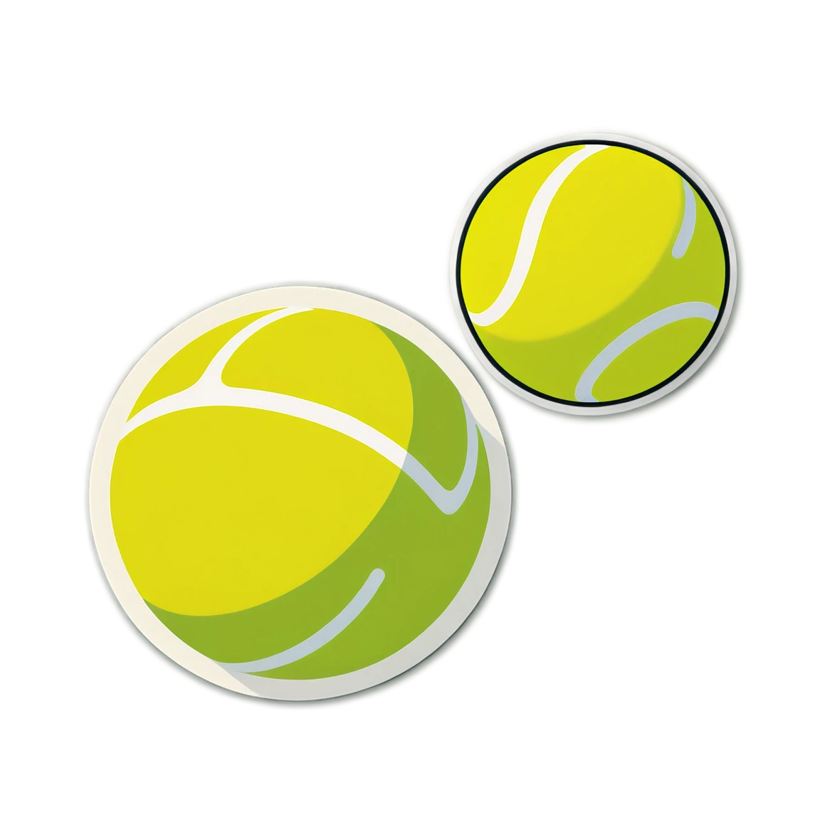 a tennis ball tennis stickers