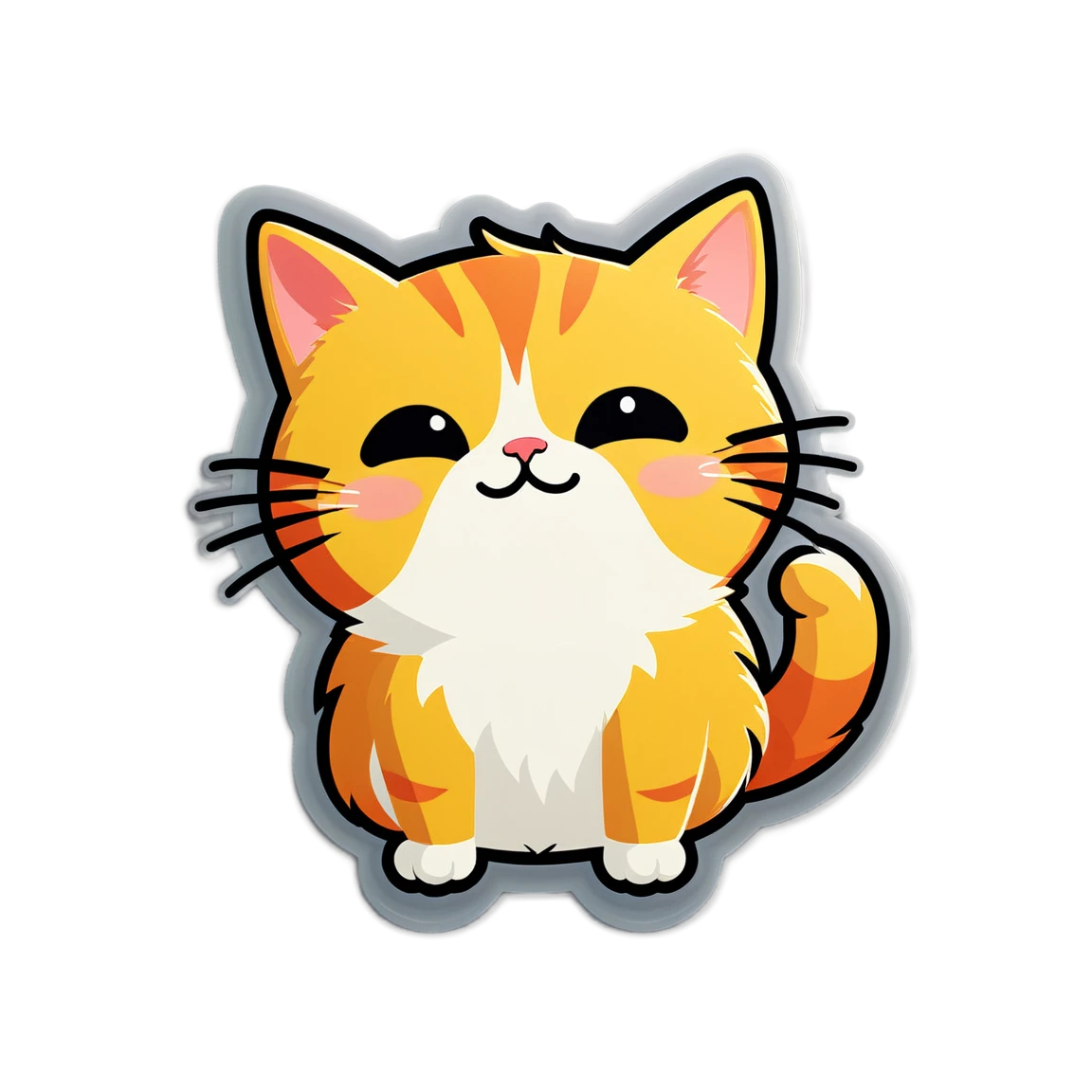 鹰嘴桃 funny-cat stickers