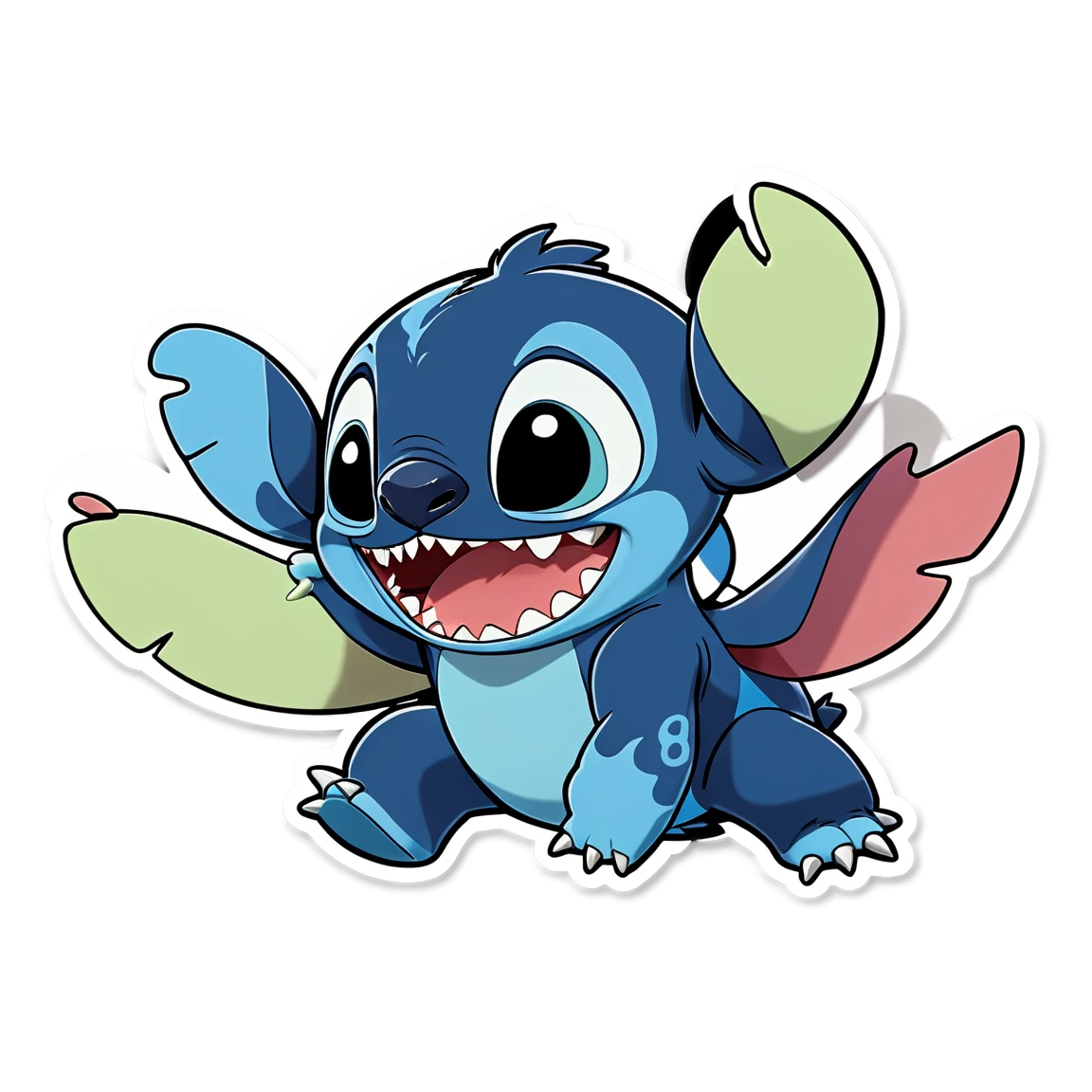 Plane lilo-and-stitch stickers