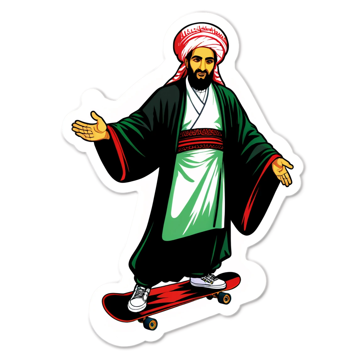 Imam Hussein  skateboard stickers