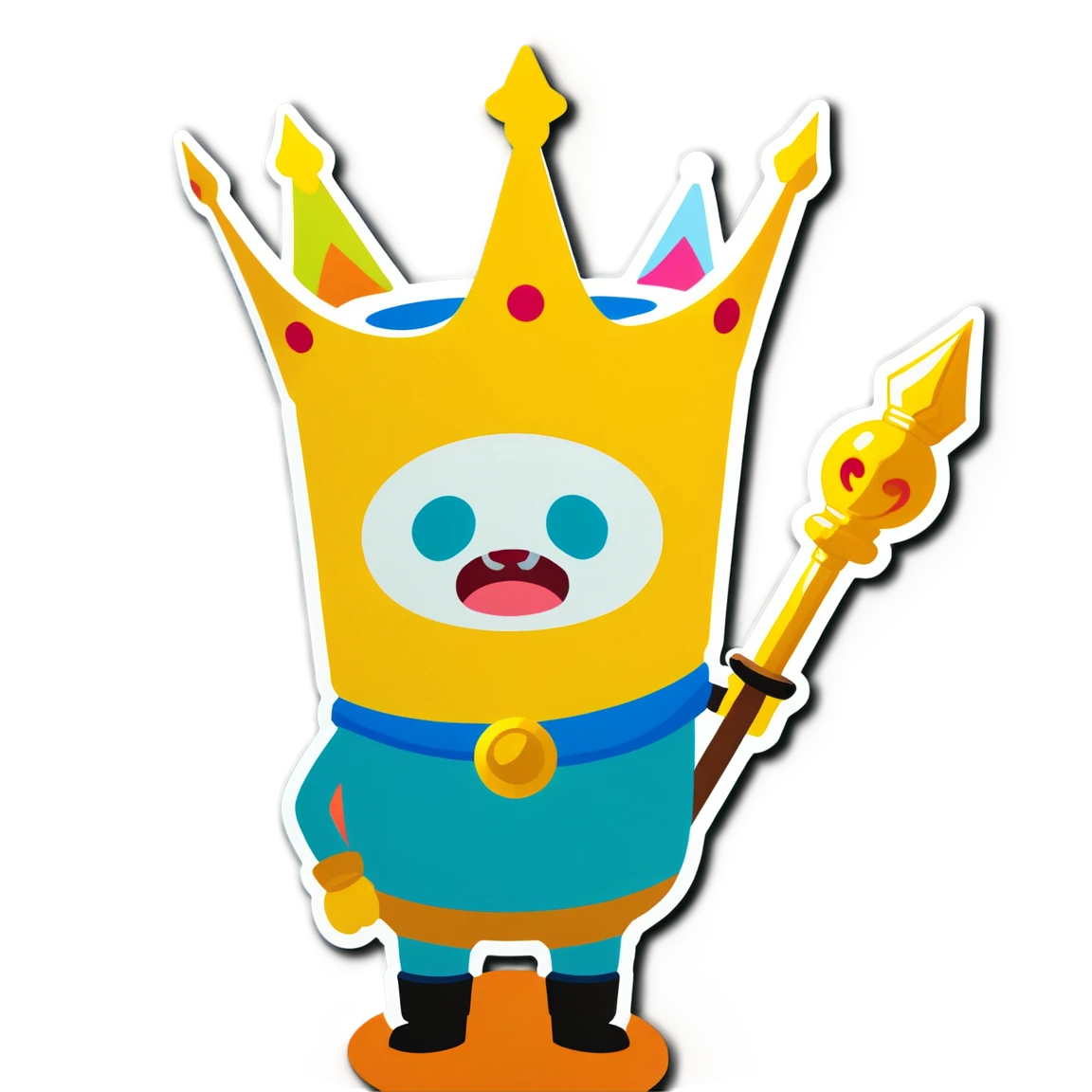 with a crown adventure-time stickers