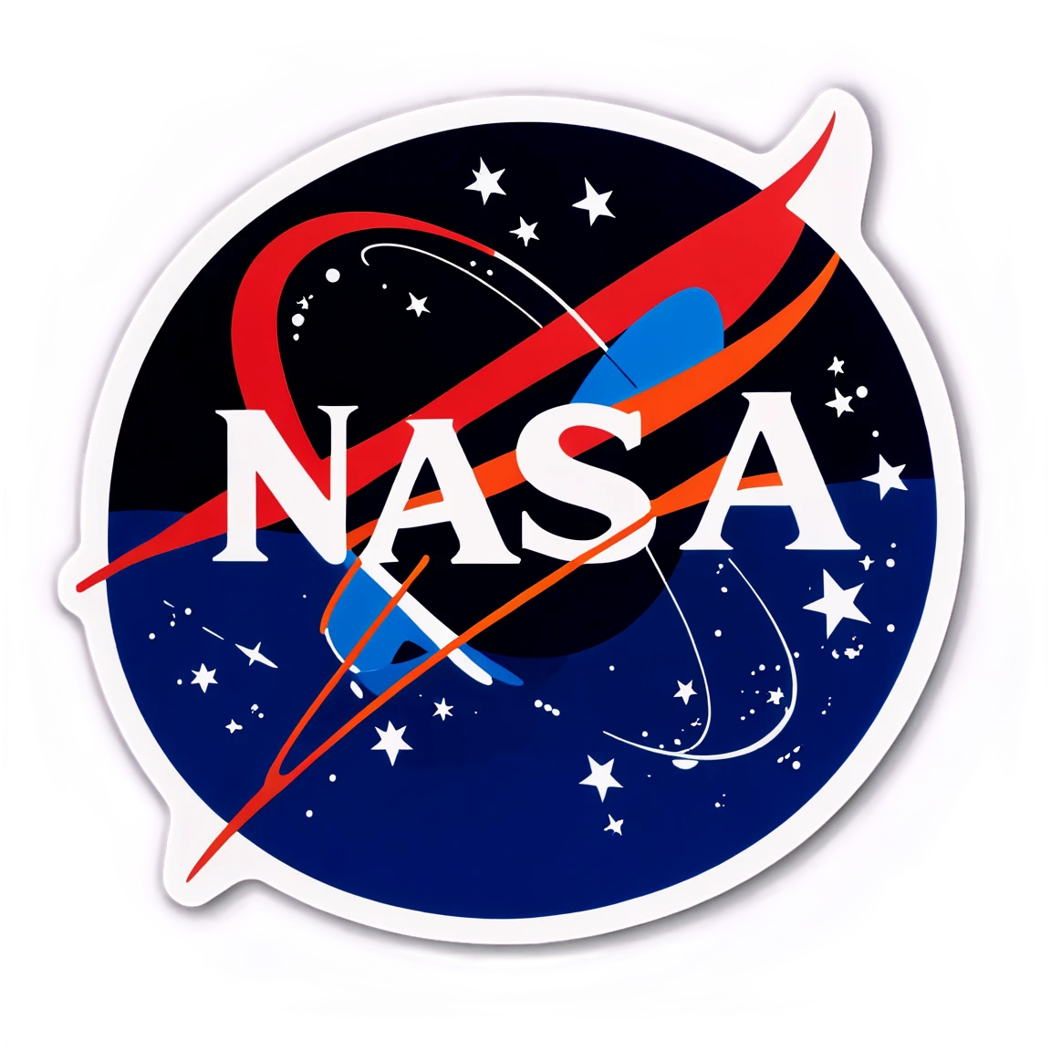 Nasa original logo nasa stickers