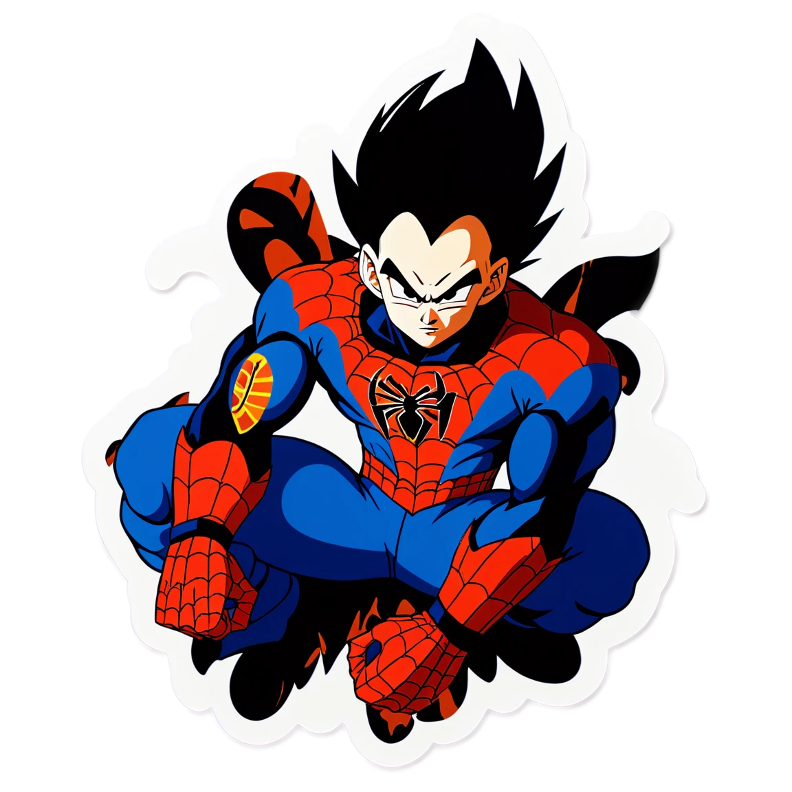 dragon ball spiderman stickers