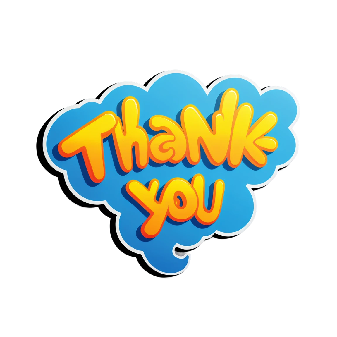 Thank you thank-you stickers