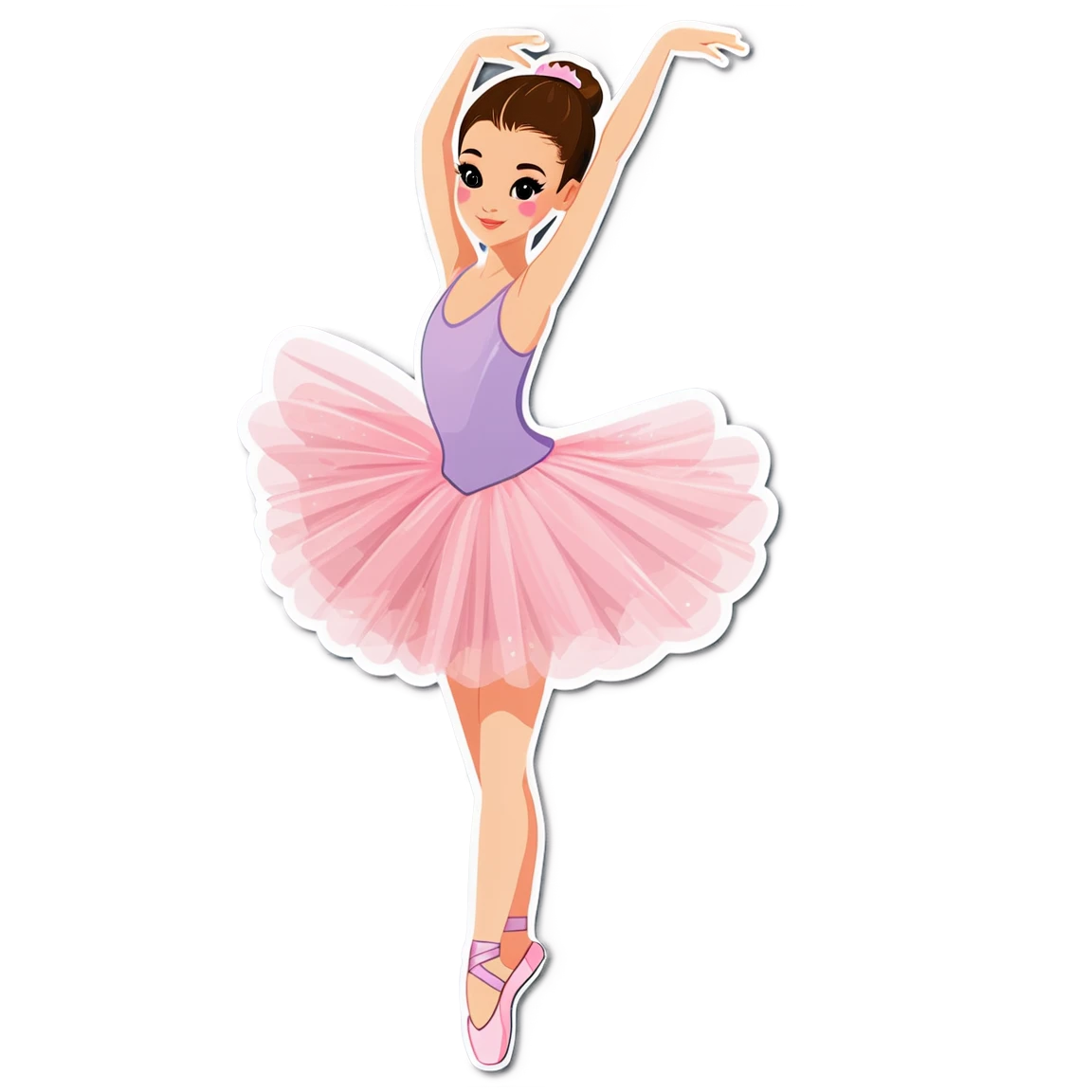 ballet dancer, wearing a tutu dance stickers