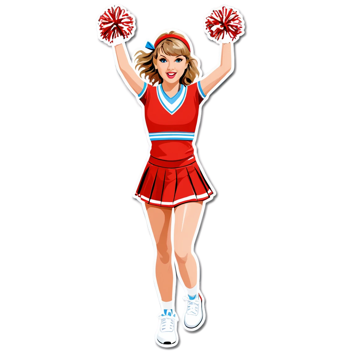 Taylor Swift in cheer outfit taylor-swift stickers