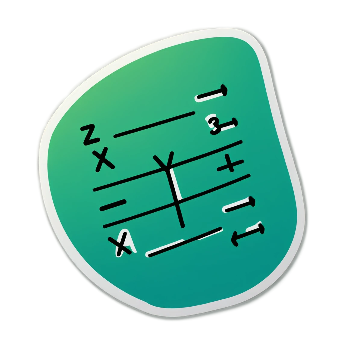 solving equations, drawing diagrams math stickers