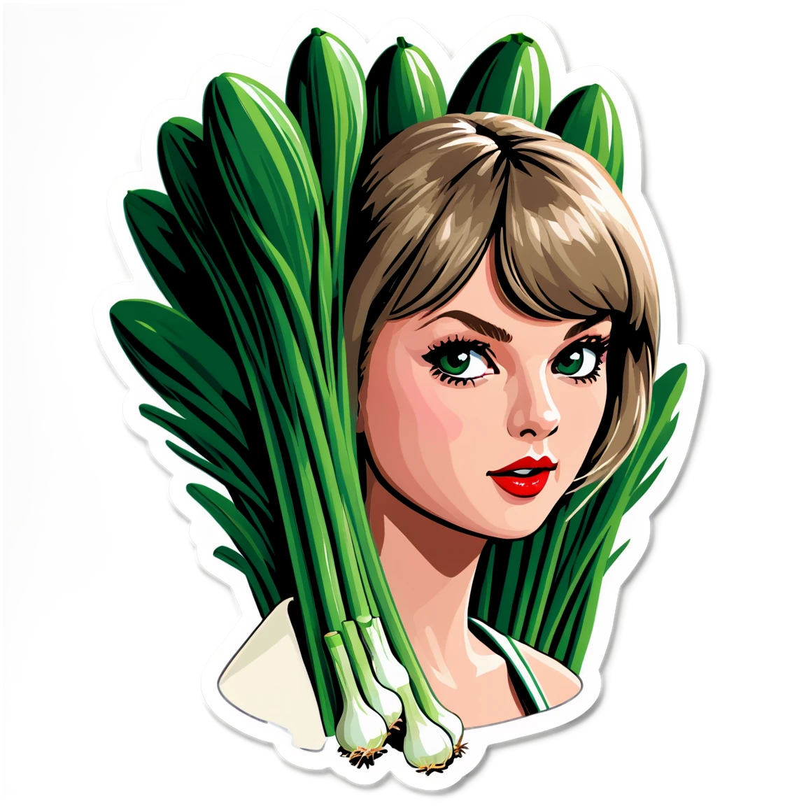 bunch of green onions taylor-swift stickers