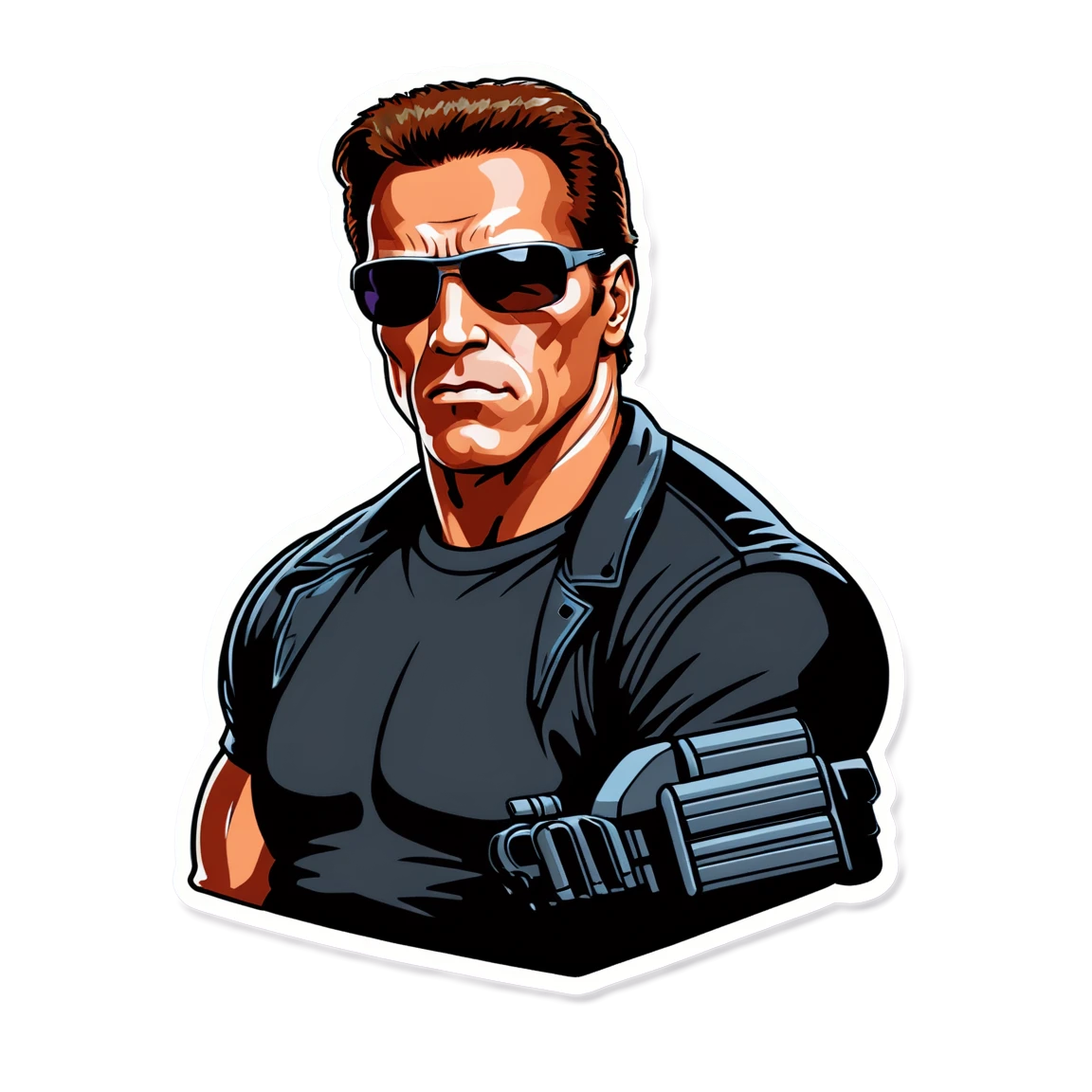 in Terminator gear arnold-schwarzenegger stickers