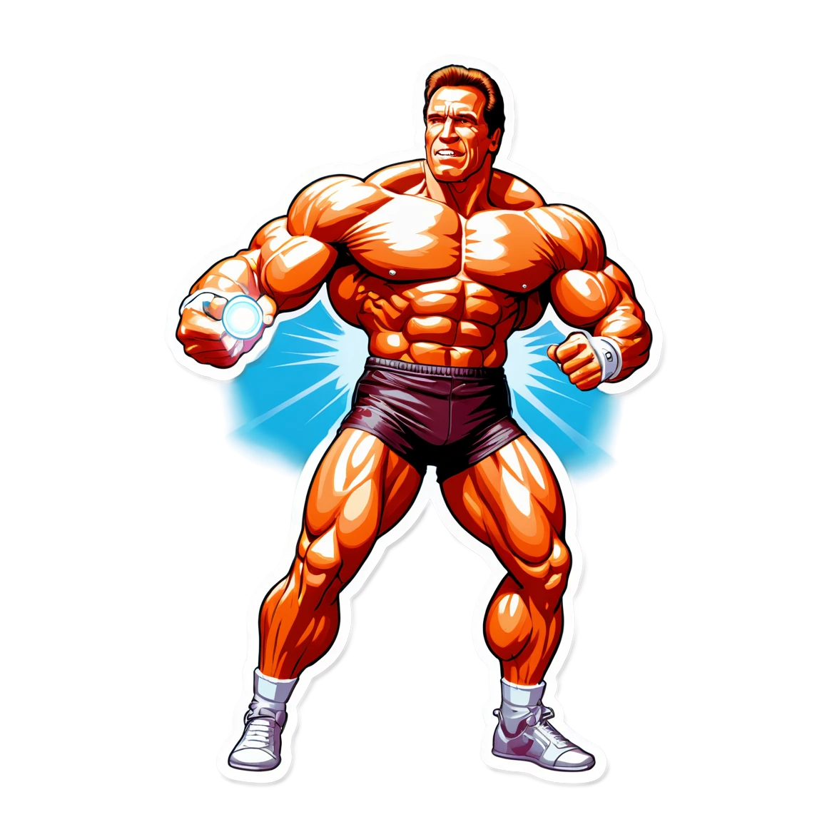 with a spotlight arnold-schwarzenegger stickers