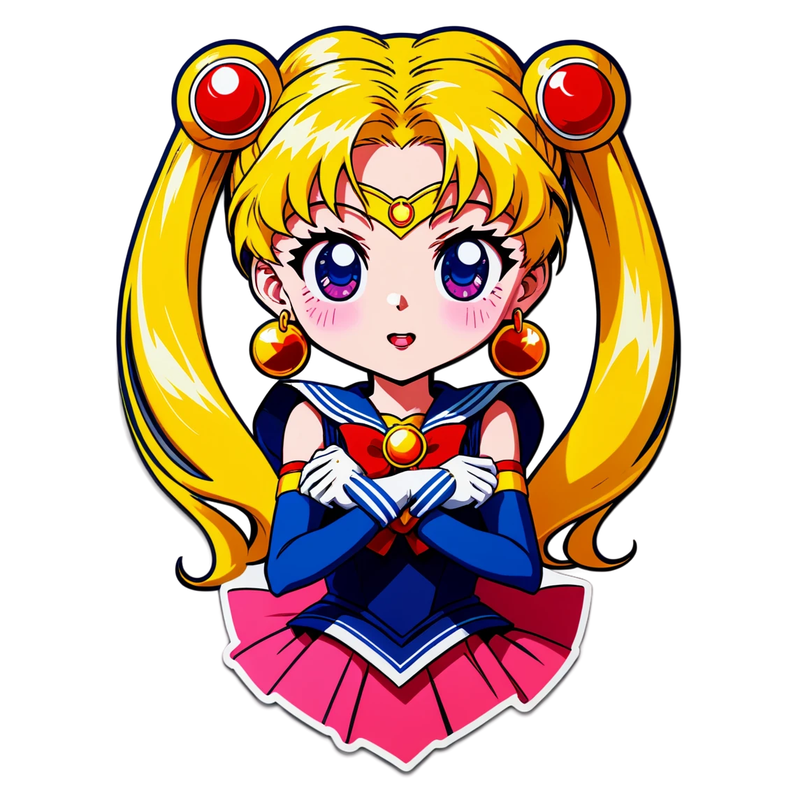 sailor moon anime stickers