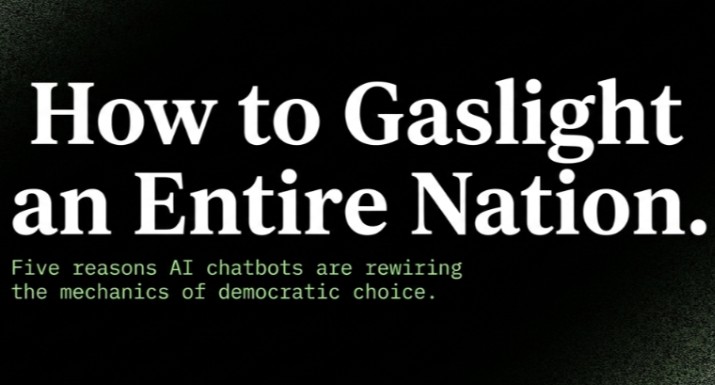 When a Chatbot Tells You Who to Vote For, Five Reasons AI in Elections Should Worry Us