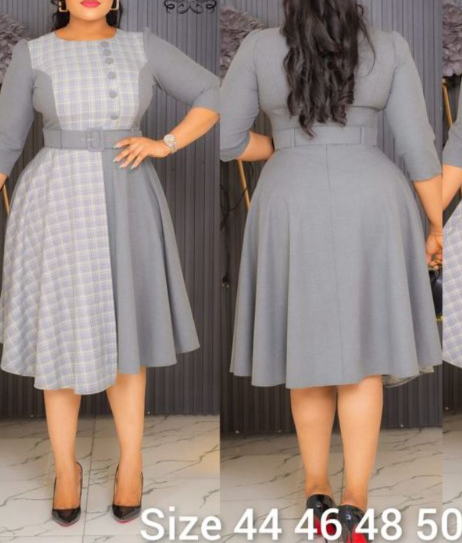 Grey Office Turkey Gown