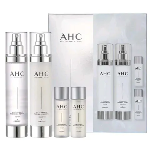 AHC HYALURONIC RADIANCE REFINE SKIN CARE SET
