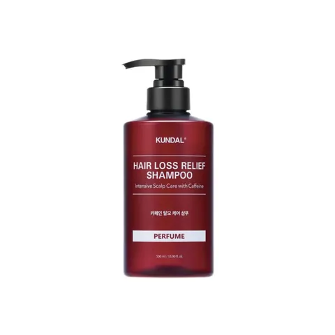 KUNDAL Soch to'kilishiga qarshi shampun HAIR LOSS RELIEF SCALP CARE / CAFFEINE SHAMPOO 500 ml / BABY POWDER