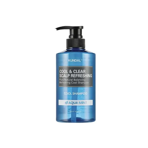 KUNDAL Sovutuvchi sulfatsiz shampun COOL / CLEAR SCALP REFRESHING SHAMPOO 500 ml / AQUA MINT