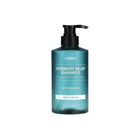 KUNDAL Qazg'oqqa qarshi shampun DANDRUFF RELIEF PRO-DEEP CLEANSING SHAMPOO 500 ml / WHITE MUSK