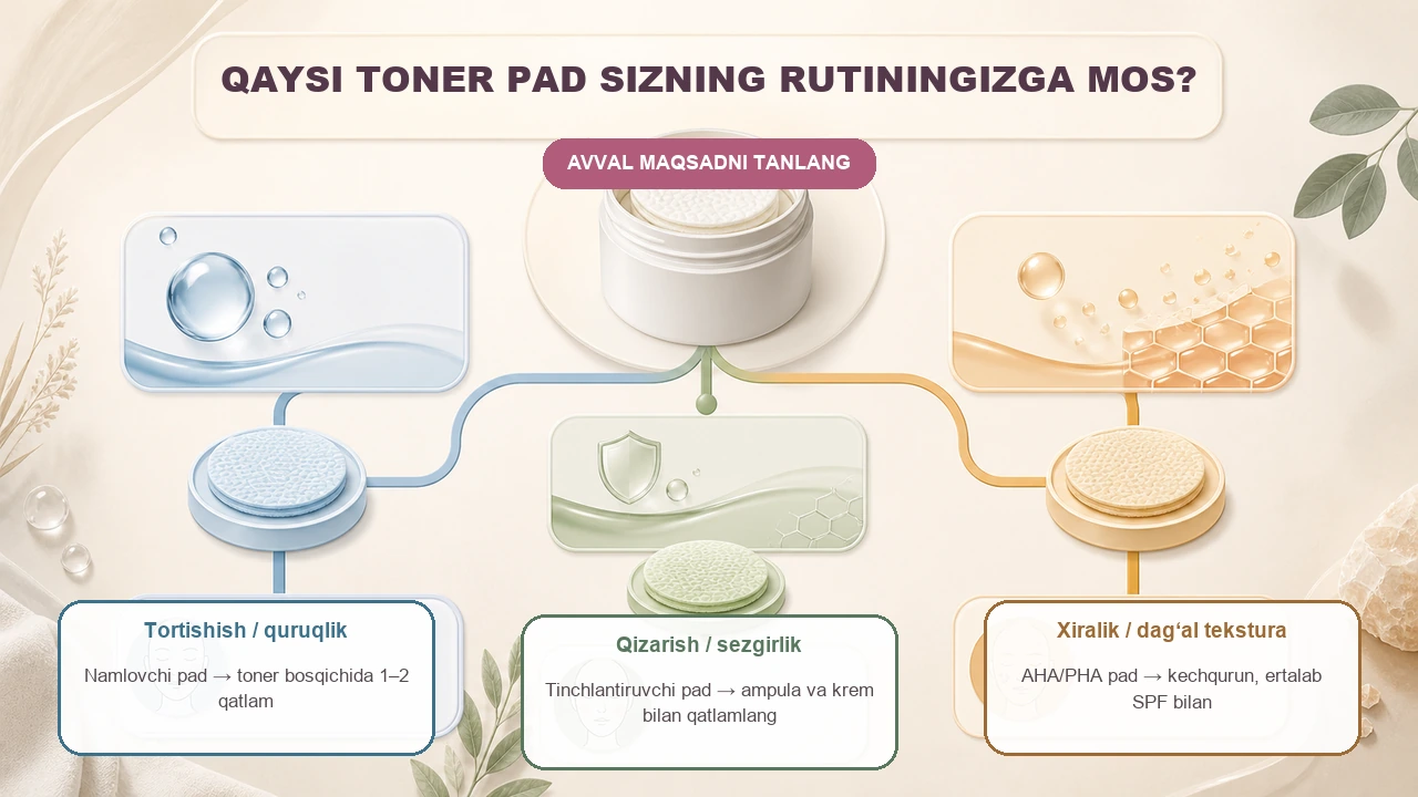 Toner pad tanlash: namlash va kislota uchun 7 mezon — jurnal rasmi 3