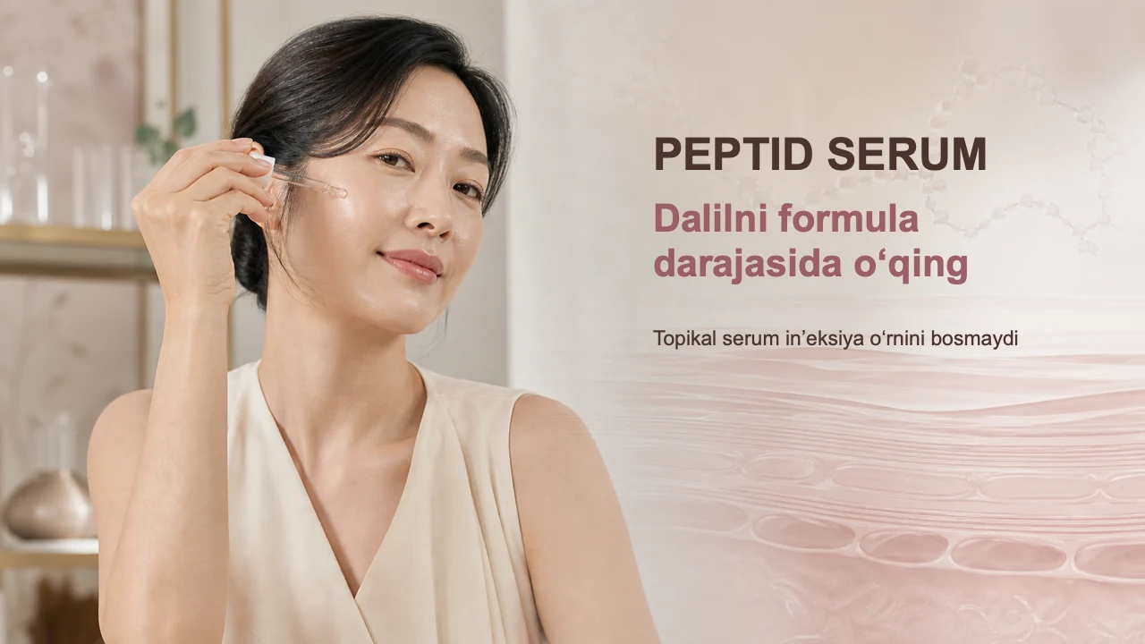 Peptid serum va “botoks-effekt” da’vosi: dalilni qanday o‘qish kerak?