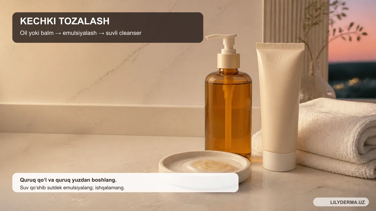 Double cleansing: SPFdan 7 bosqichli kechki rutinga — jurnal rasmi 3