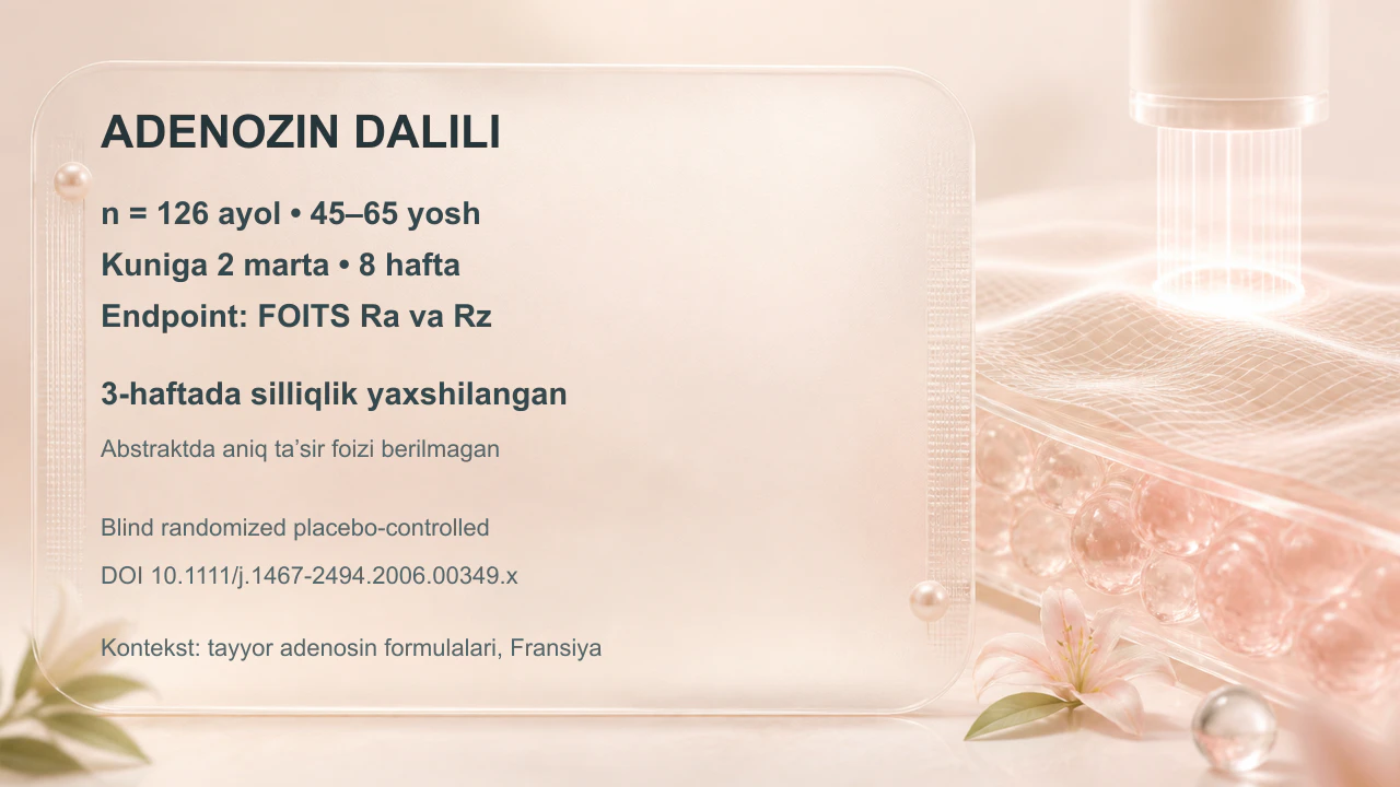 Adenosinli K-beauty mahsulotini dalil bilan qanday tanlash kerak — jurnal rasmi 3