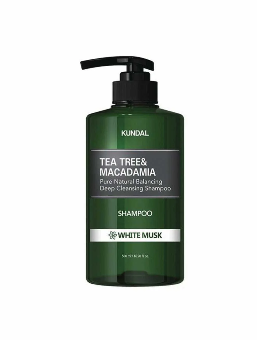 Yog'li bosh terisi uchun shampun TEA TREE/MACADAMIA DEEP CLEANSING SHAMPOO 500ML / WHITE MUSK