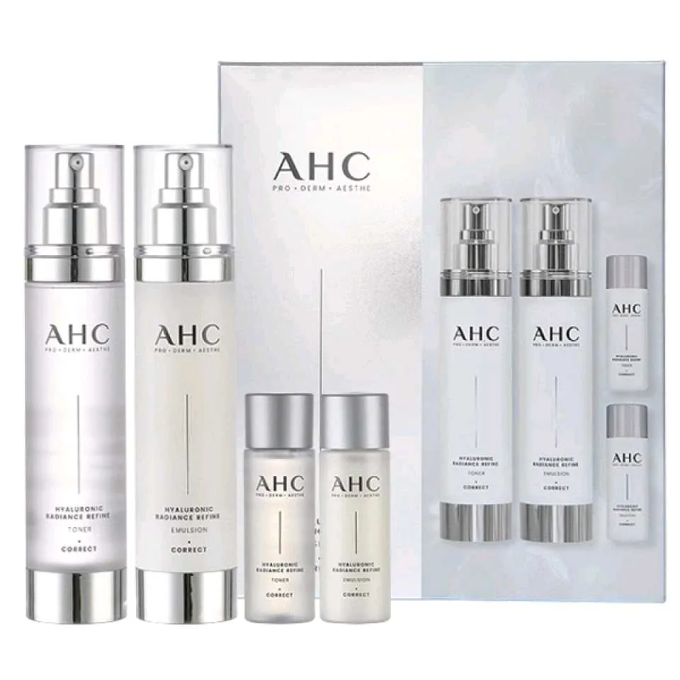 AHC HYALURONIC RADIANCE REFINE SKIN CARE SET